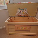 personalised wood toy box