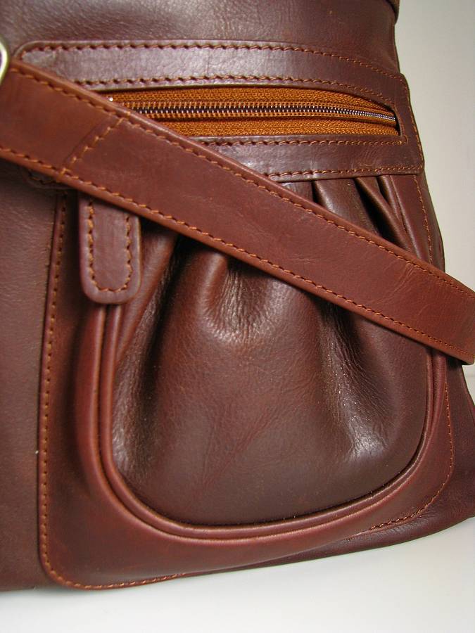 Brown Leather Handbag Tote With Pockets By The Leather Store | www.waterandnature.org
