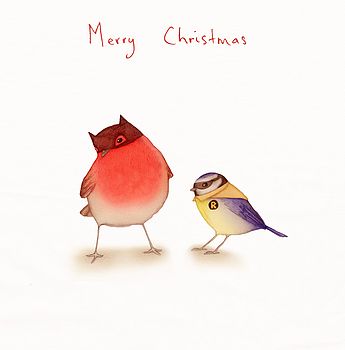 'Batman & Robin' Christmas Card, 2 of 2