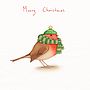 'Wrapped Up' Robin Christmas Card, thumbnail 2 of 2