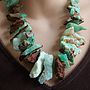 Statement Chunky Chrysoprase Necklace, thumbnail 1 of 6