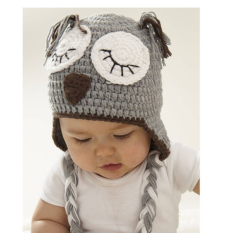 Sleepy Owl Hand Crochet Infant Hat By viv & joe | notonthehighstreet.com
