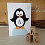 Children's Personalised Penguin Card, thumbnail 1 of 10