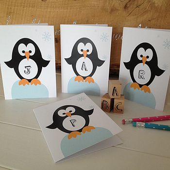Children's Personalised Penguin Card, 5 of 10