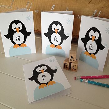 Children's Personalised Penguin Card, 6 of 10