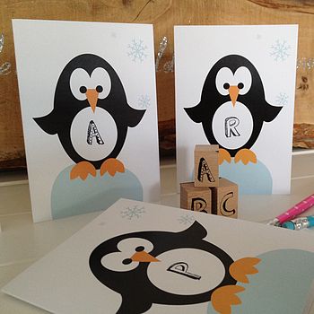 Children's Personalised Penguin Card, 2 of 10