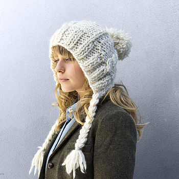 knit cable coo hat knitting kit by stitch & story | notonthehighstreet.com