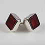 Murano Glass Square Silver Stud Earrings, thumbnail 12 of 12