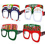 Christmas Card Pack Of Four Fun Glasses, thumbnail 2 of 5
