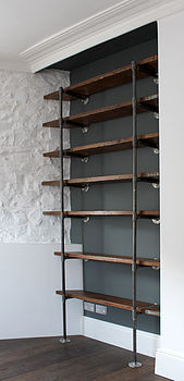 Sebastian Industrial Vintage Wooden Shelves, 4 of 8