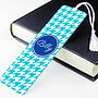 Personalised Houndstooth Metal Bookmark, thumbnail 1 of 6