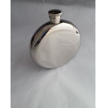 Personalised and Engraved Round Window Hip Flask, 12 of 12