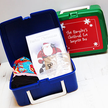 Personalised 'christmas Eve Surprises' Box By Spotty N Stripy