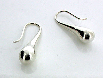 Silver Raindrop Earrings, 2 of 7