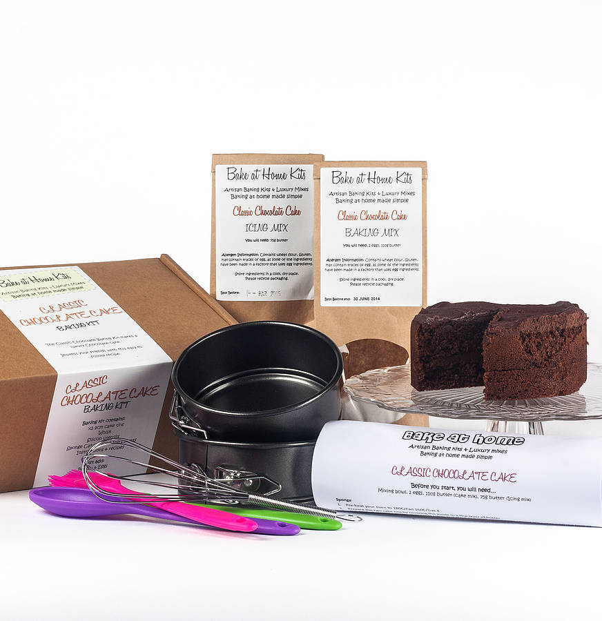 Classic Chocolate Cake Baking Kit By Bake at Home Kits