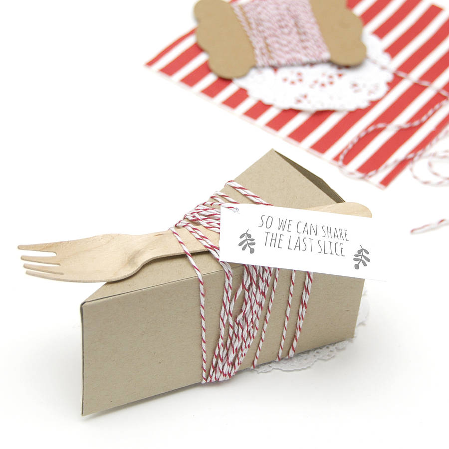 Cake Slice Box Set For Two By Peach Blossom