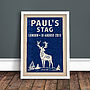 Personalised Stag Party Print, thumbnail 2 of 4