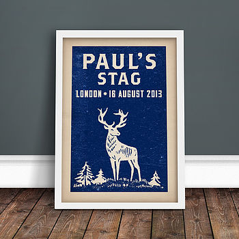 Personalised Stag Party Print, 2 of 4