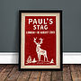Personalised Stag Party Print, thumbnail 3 of 4