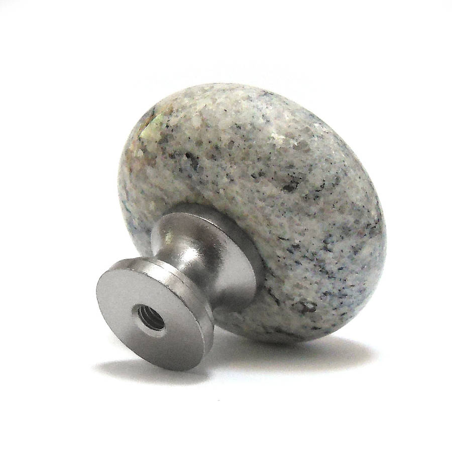 granite natural stone kitchen cupboard door drawer knob by pushka home