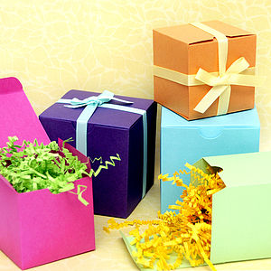 Colourful Favour Gift Box By Peach Blossom