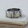 Steampunk Sterling Silver Wedding Band, thumbnail 2 of 3