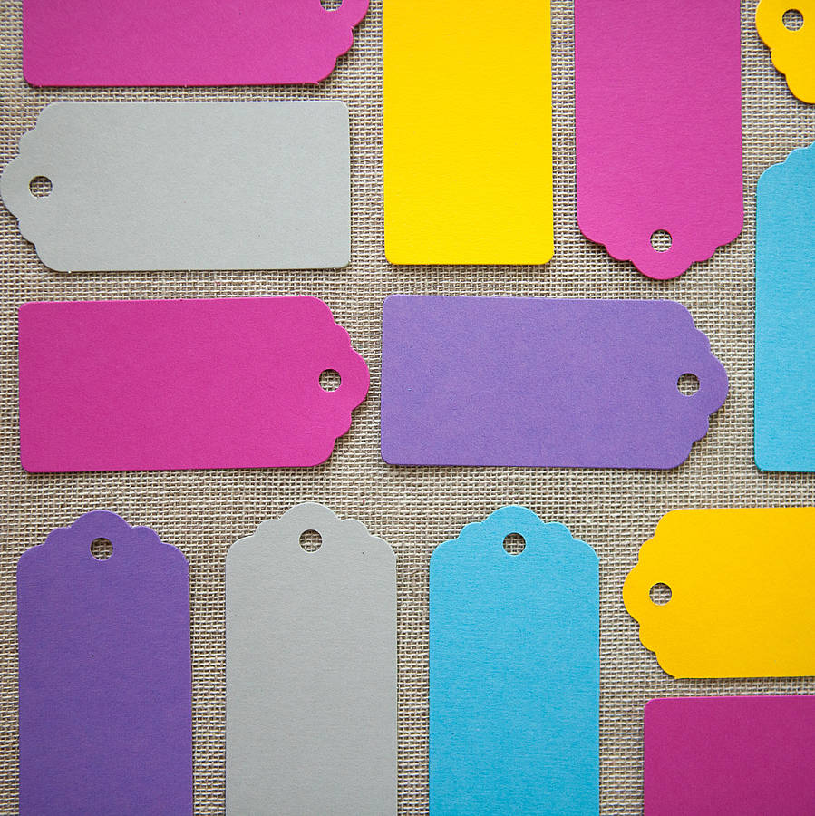Set Of 20 Colour Pop Luggage Tags, 1 of 3