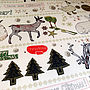 Recycled Christmas Wrapping Paper Three Sheets, thumbnail 2 of 11