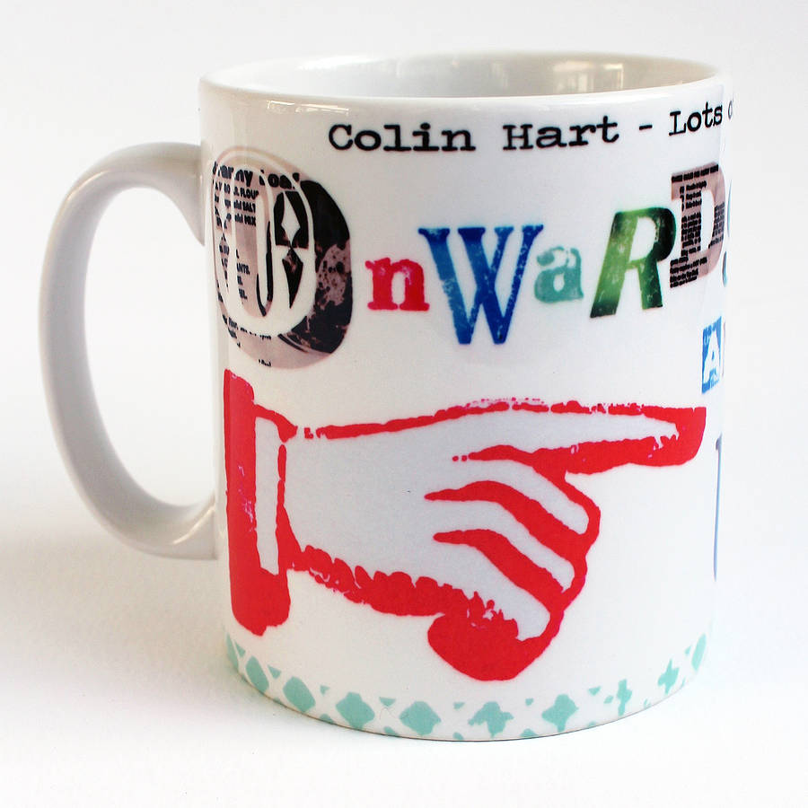 Personalised Onwards And Upwards Mug By Lovehart Notonthehighstreet Com