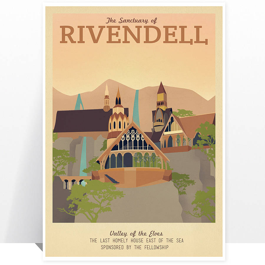 Last home. Rivendell плакат. Ретро плакат Властелин колец. Толкиен плакат. The last Home.