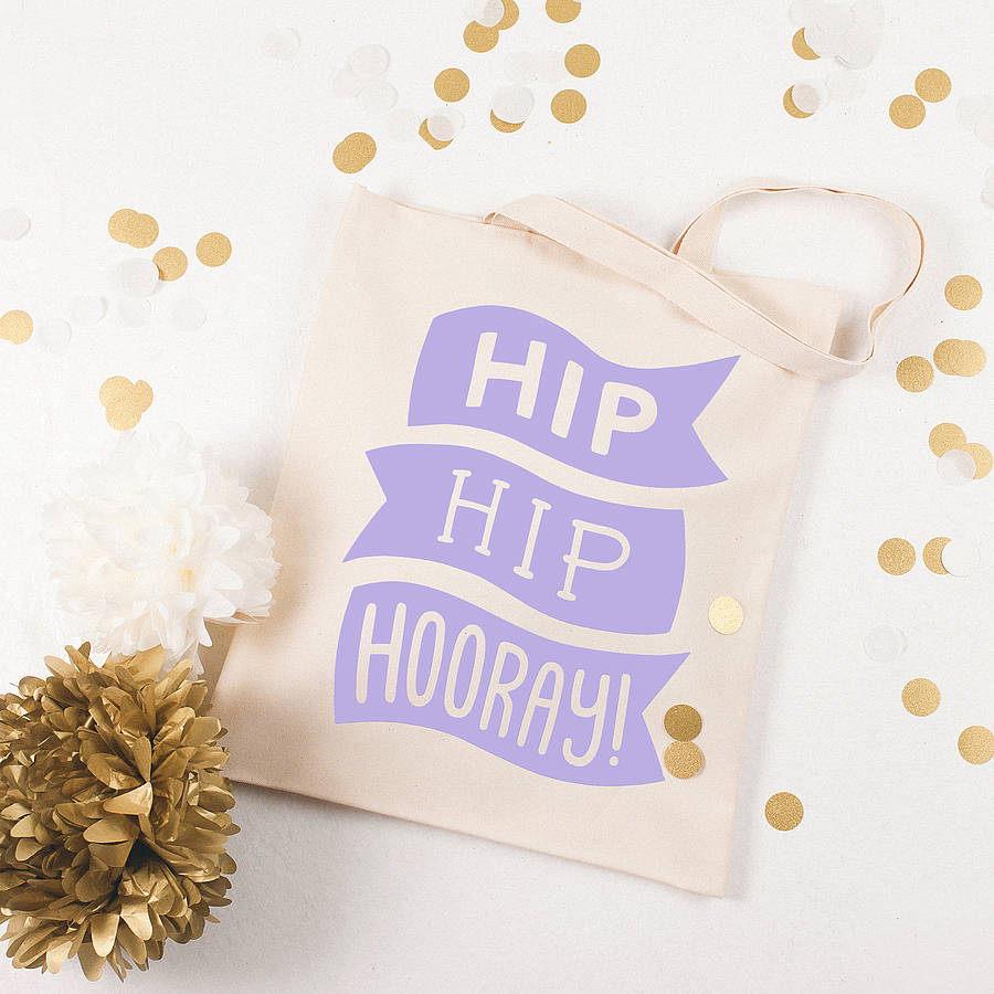 Hip Hip Hooray Tote Bag By Alphabet Bags 