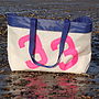 Personalised Sailcloth Beach Bag/Shopping Bag, thumbnail 2 of 7