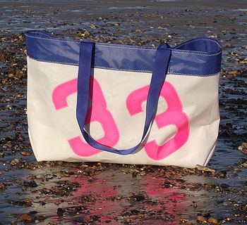 Personalised Sailcloth Beach Bag/Shopping Bag, 2 of 7