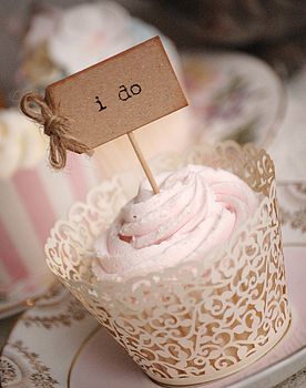 Set Of Ten 'I Do' Cupcake Toppers, 2 of 4