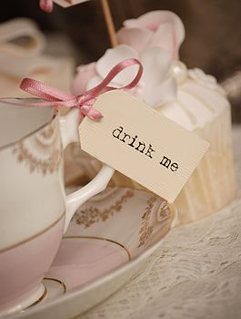 Set Of Ten 'Drink Me' Teacup Tags, 2 of 6