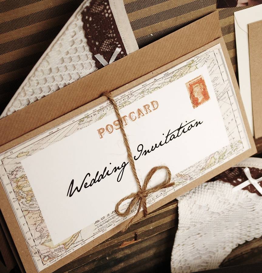 Ten Vintage Style Travel Invitation Wallets By Vintage Twee | notonthehighstreet.com