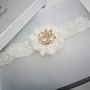Bridal Garter 'Simply Lace' Ivory Garter, thumbnail 2 of 2