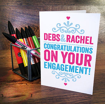 Personalised Engagement Card, 2 of 3