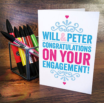 Personalised Engagement Card, 3 of 3