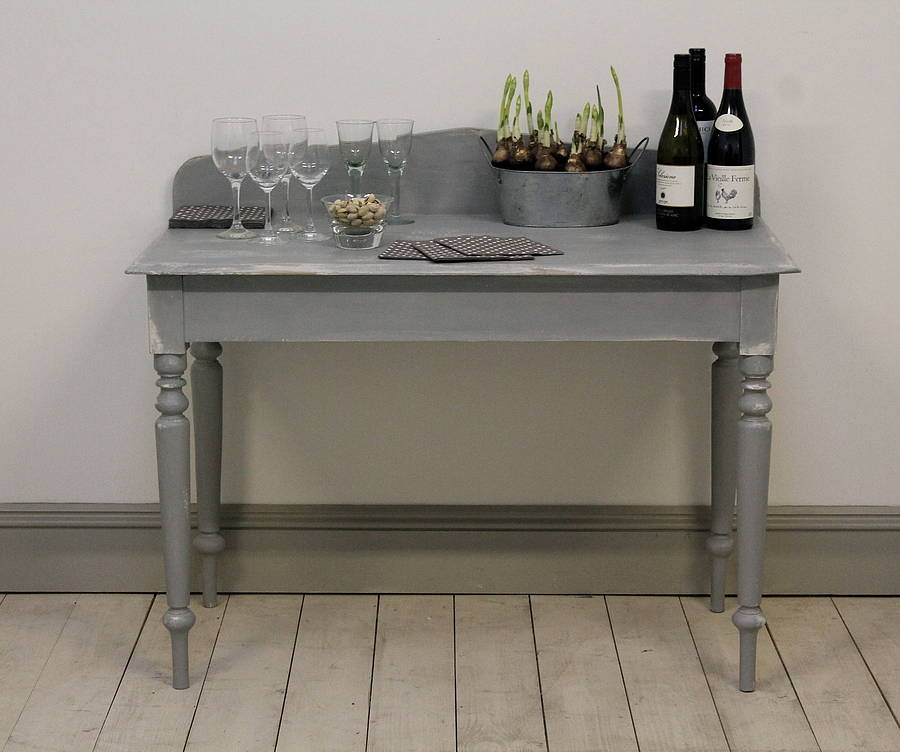 Distressed Painted Pine Side Table By Distressed but not Forsaken