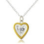 Hearts Of Gold Sterling Silver Heart Necklace, thumbnail 4 of 6
