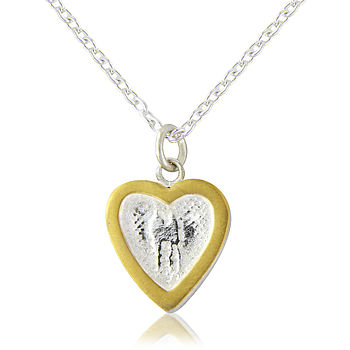 Hearts Of Gold Sterling Silver Heart Necklace, 4 of 6