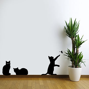 Cat Wall Art Stickers, 4 of 5