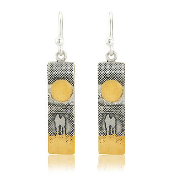 Me And You Watching The Sunset On The Beach Earrings, 2 of 4