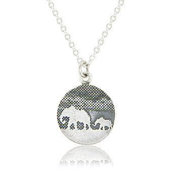 Silver Mother Elephant And Baby Elephant Necklace, 2 of 7