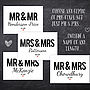 Mr And Mrs Wedding Or Anniversary Print, thumbnail 4 of 4