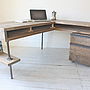 Stuart Industrial Reclaimed Board Corner Desk, thumbnail 4 of 12