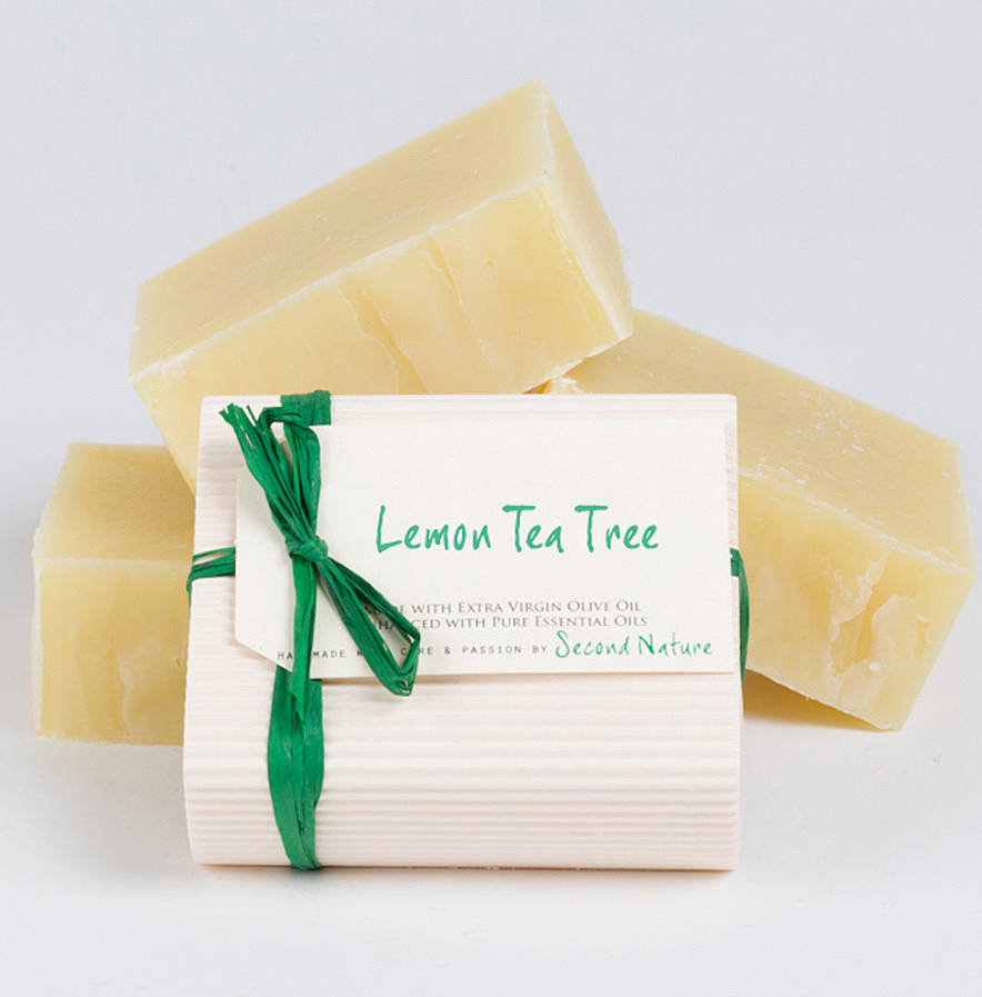 lemon tea tree soap by second nature soaps