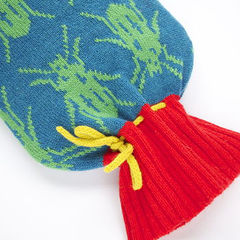 Beetle Knitted Hot Water Bottle Cover, 3 of 9