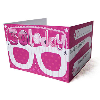 30th Birthday Card Glasses For Her, 6 of 8